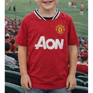 Manchester United Aon Red Shirt / Jersey (sz. 5/6 youth)